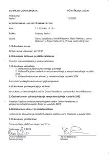 2026 Järjestäytymiskokous